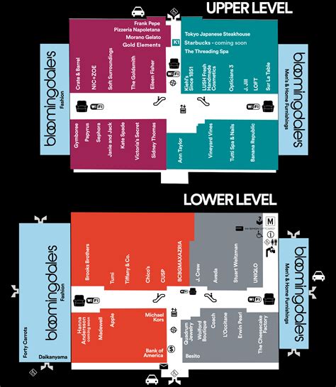 short hills store directory